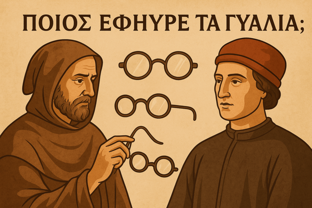 «Ιστορική αναπαράσταση με γυαλιά – αναφορά στον εφευρέτη των γυαλιών»