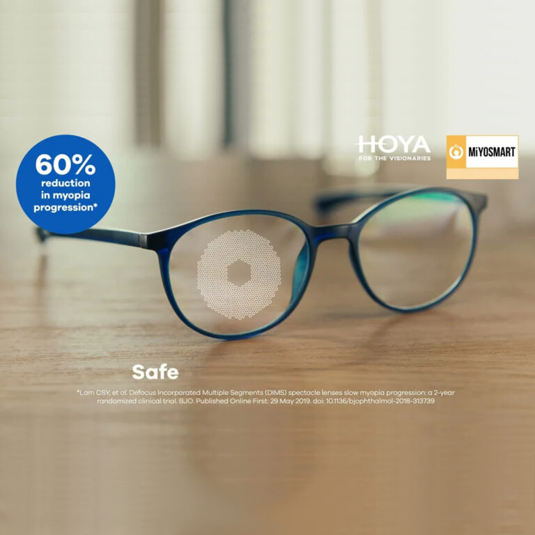 MiYOSMART φακοί μυωπίας για παιδιά στο Phos Optical Store στο Παγκράτι Αθήνας για τη διαχείριση της παιδικής μυωπίας